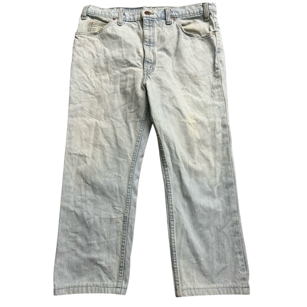 Levi’s 505 Men’s Vintage 1980s Orange Tab Distressed Denim Jeans 38x25